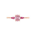 Bague Rainbow Argent Rose Oxyde De Zirconium - Bijoux fantaisie Femme | Marc Orian