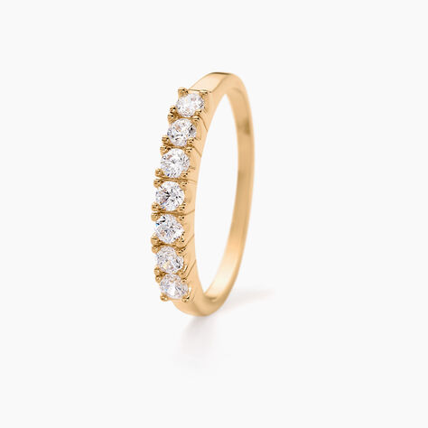 Bague Isee Plaqué Or Jaune Oxyde De Zirconium - Bagues avec pierre Femme | Marc Orian