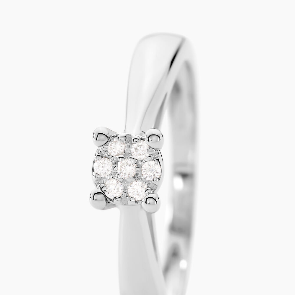 Bague Solitaire Artemis Or Blanc Diamant - Parures de mariage Femme | Marc Orian