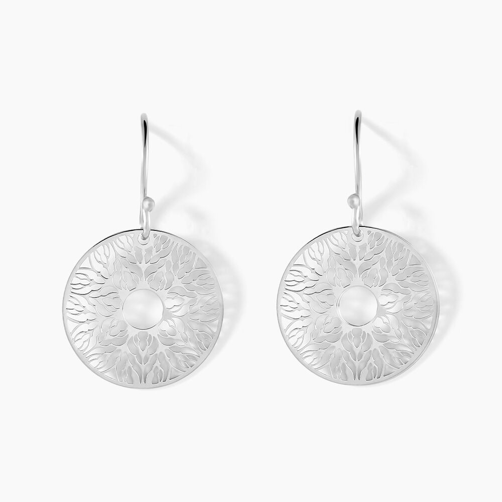 Boucles D'oreilles Pendantes Lauretta Argent Blanc -  Femme | Marc Orian