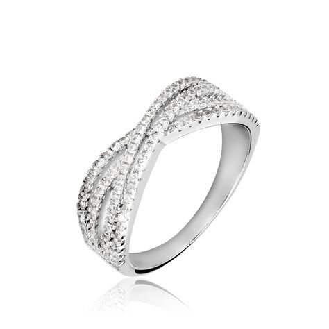 Bague Sharise Argent Blanc Oxyde De Zirconium - Bagues avec pierre Femme | Marc Orian