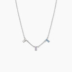 Collier Dion Argent Blanc Oxyde De Zirconium - Colliers avec pierres Femme | Marc Orian
