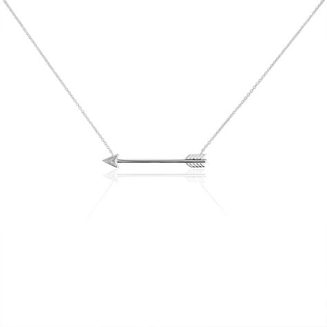 Collier Cupidon Or Blanc Diamant - Colliers avec pierres Femme | Marc Orian
