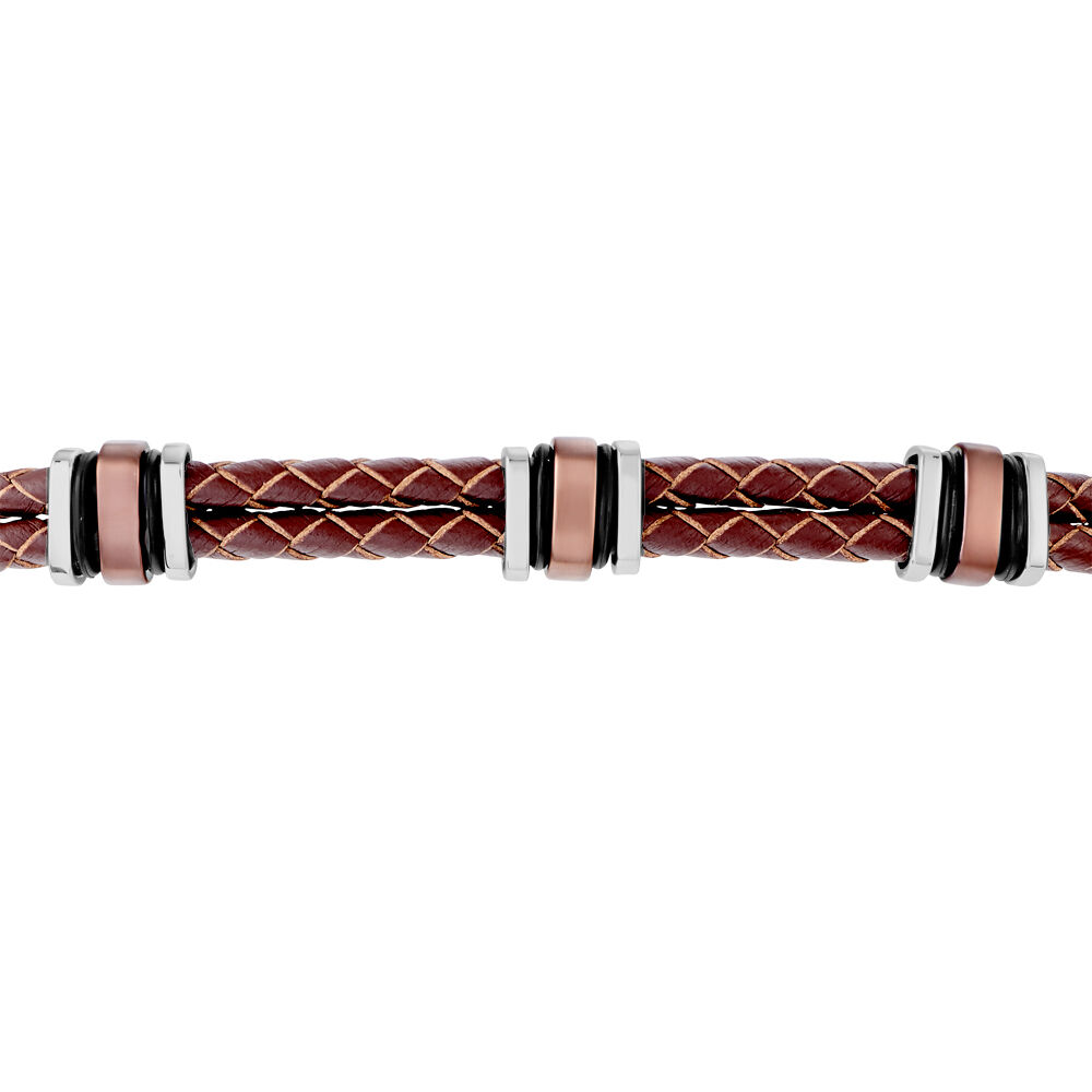 Bracelet Clark Acier Blanc - Bracelets cuir Homme | Marc Orian