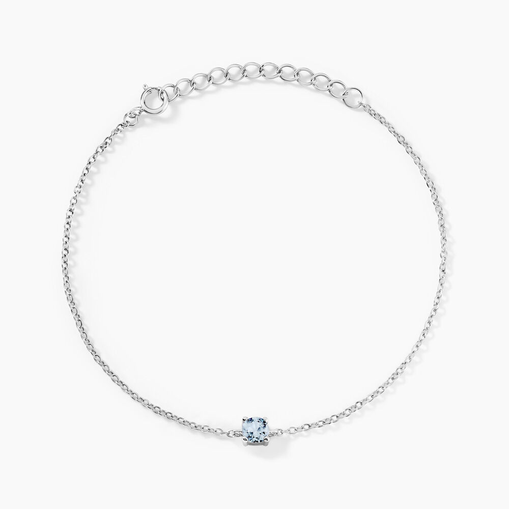 Bracelet Lylwen Argent Blanc Oxyde De Zirconium - Bracelets chaînes Femme | Marc Orian