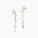 Boucles D'Oreilles Pendantes Glamour Plaqu&eacute; Or Jaune Oxyde De Zirconium - Pendantes Femme | Marc Orian