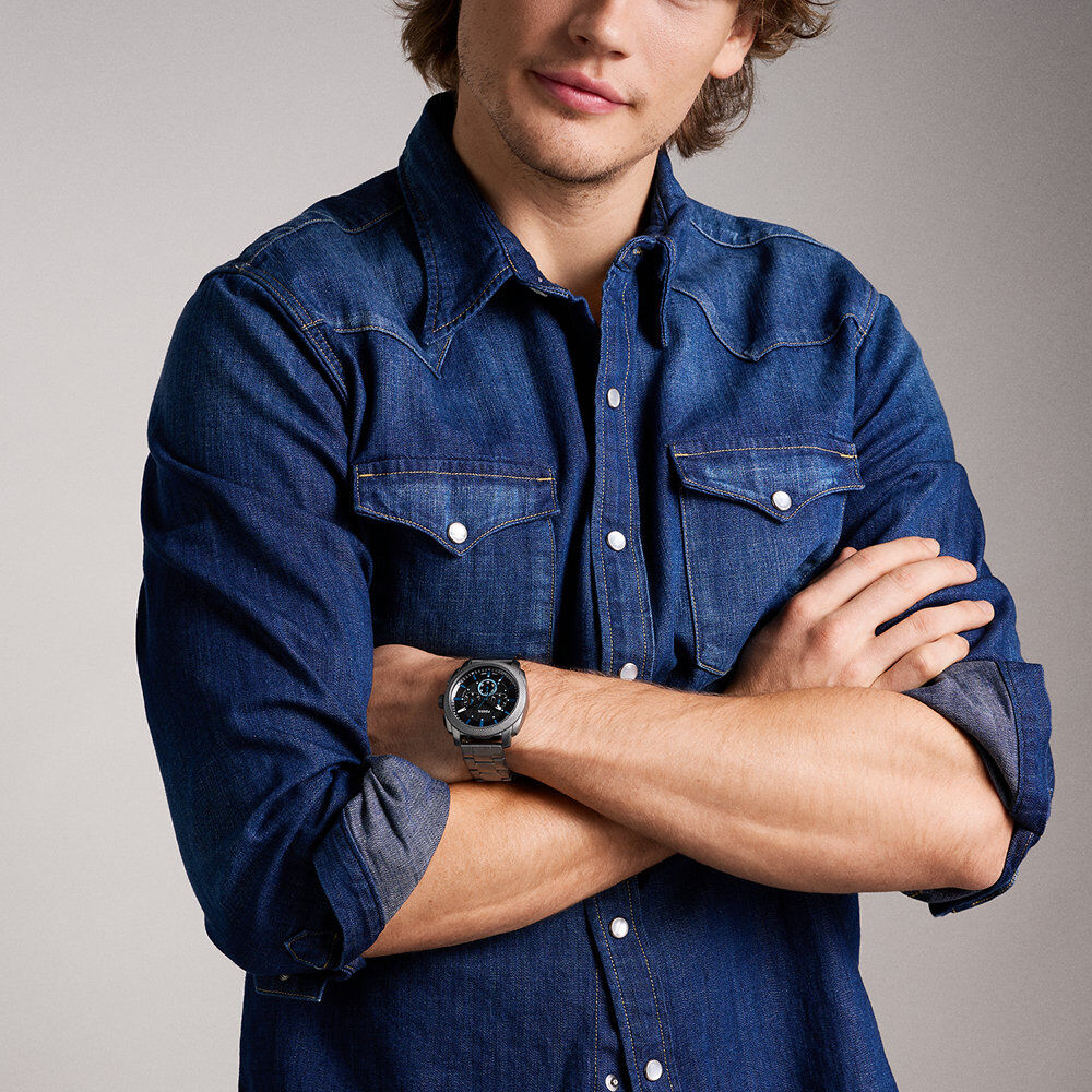 Montre Fossil Machine Noir - Montres étanches Homme | Marc Orian