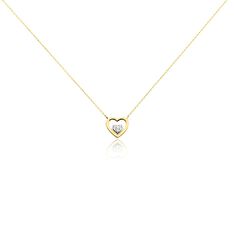 Collier Or Jaune Lenaick Oxyde De Zirconium - Colliers Femme | Marc Orian