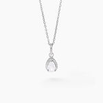 Collier Briony Argent Blanc Oxyde De Zirconium - Colliers avec pierres Femme | Marc Orian