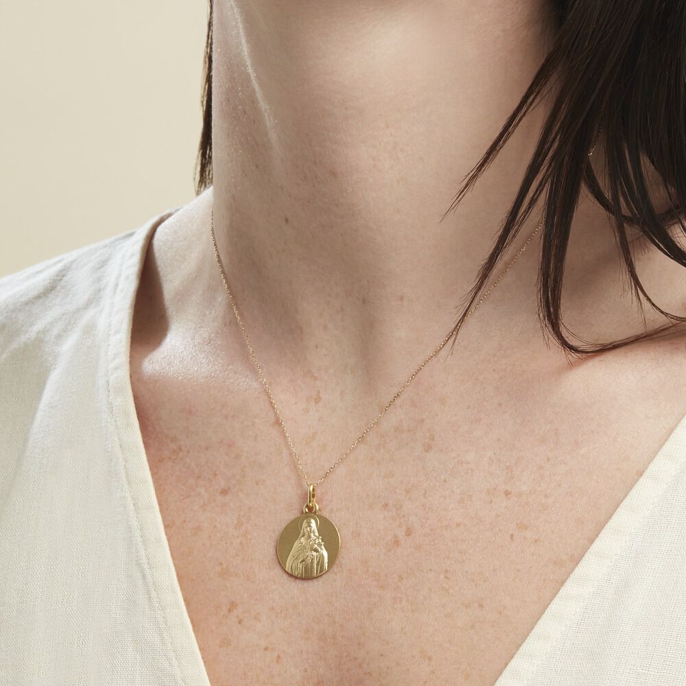 Medaille Or Jaune Vierge - Médailles et médaillons Famille | Marc Orian