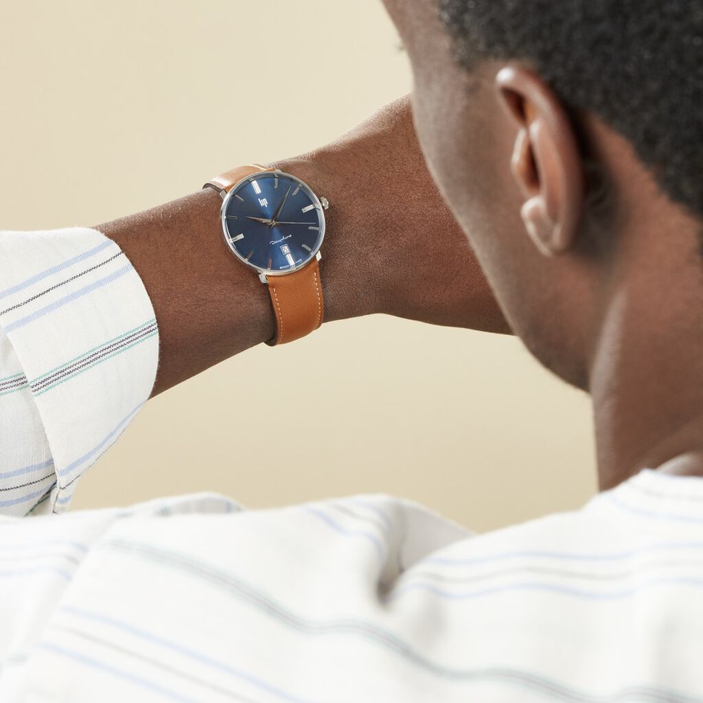 Montre Lip Dauphine Bleu - Montres classiques Homme | Marc Orian