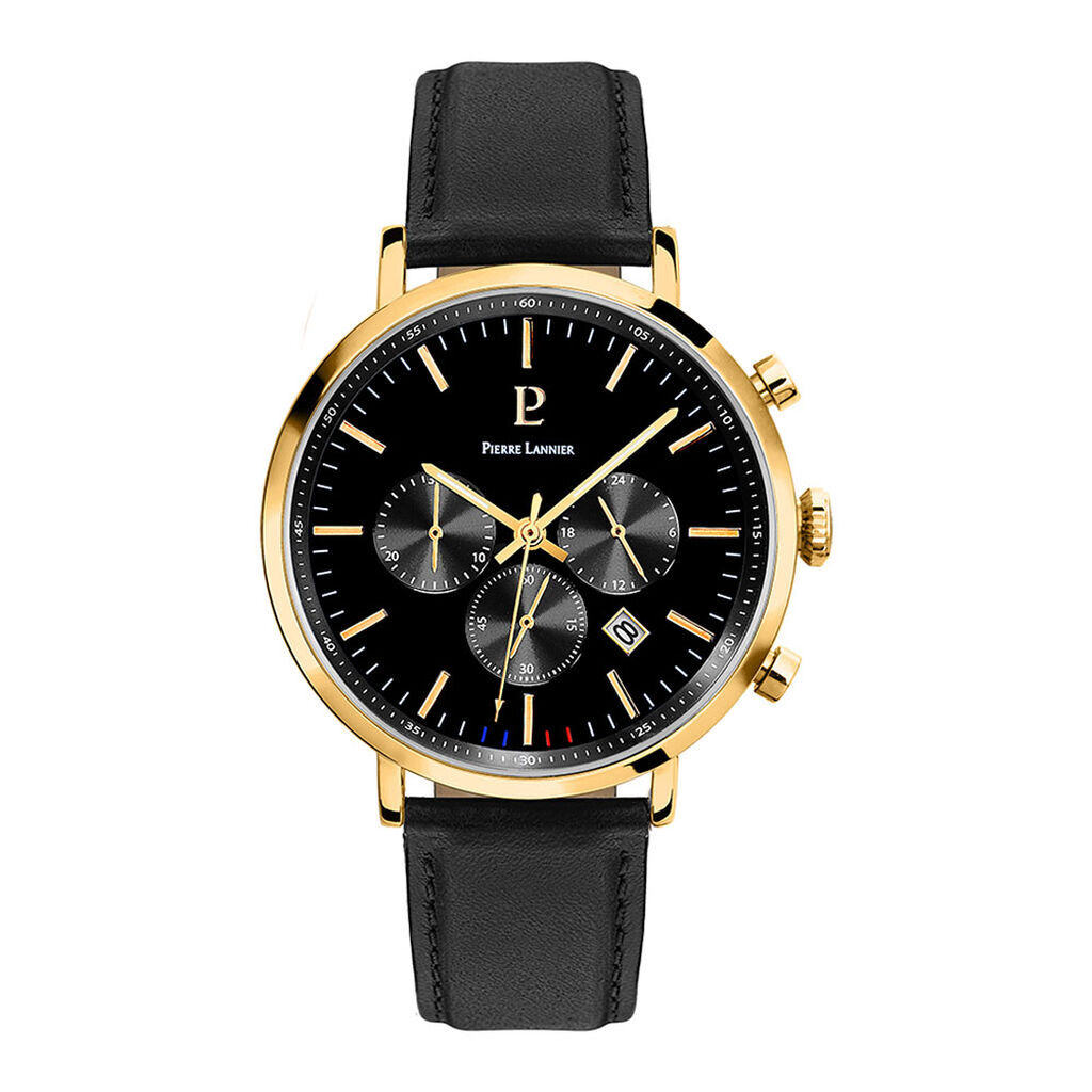Montre Pierre Lannier Baron Noir - Montres &eacute;tanches Homme | Marc Orian