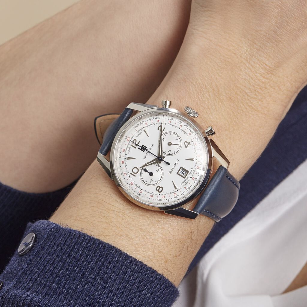 Montre Lip Himalaya Blanc Argenté - Montres classiques Homme | Marc Orian