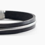 Bracelet Jourdan Rodney Cuir Noir - Bracelets cuir Homme | Marc Orian