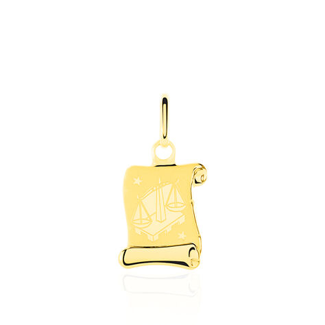 Pendentif Lamie Zodiaque Parchemin Or Jaune - Bijoux personnalis&eacute;s Famille | Marc Orian