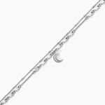 Cha&icirc;ne De Cheville Argent Blanc Steffert Oxydes De Zirconium - Chaines de cheville Femme | Marc Orian