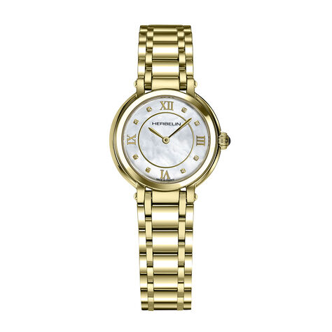 Montre Herbelin Galet Nacre Blanche - Montres &eacute;tanches Femme | Marc Orian