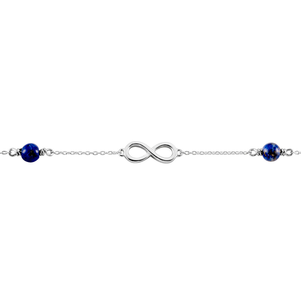 Bracelet Argent Mojdeh Lapis Lazuli - Bracelets chaînes Femme | Marc Orian