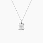 Pendentif Zodiaque Parchemin Argent Blanc - Bijoux personnalis&eacute;s Famille | Marc Orian
