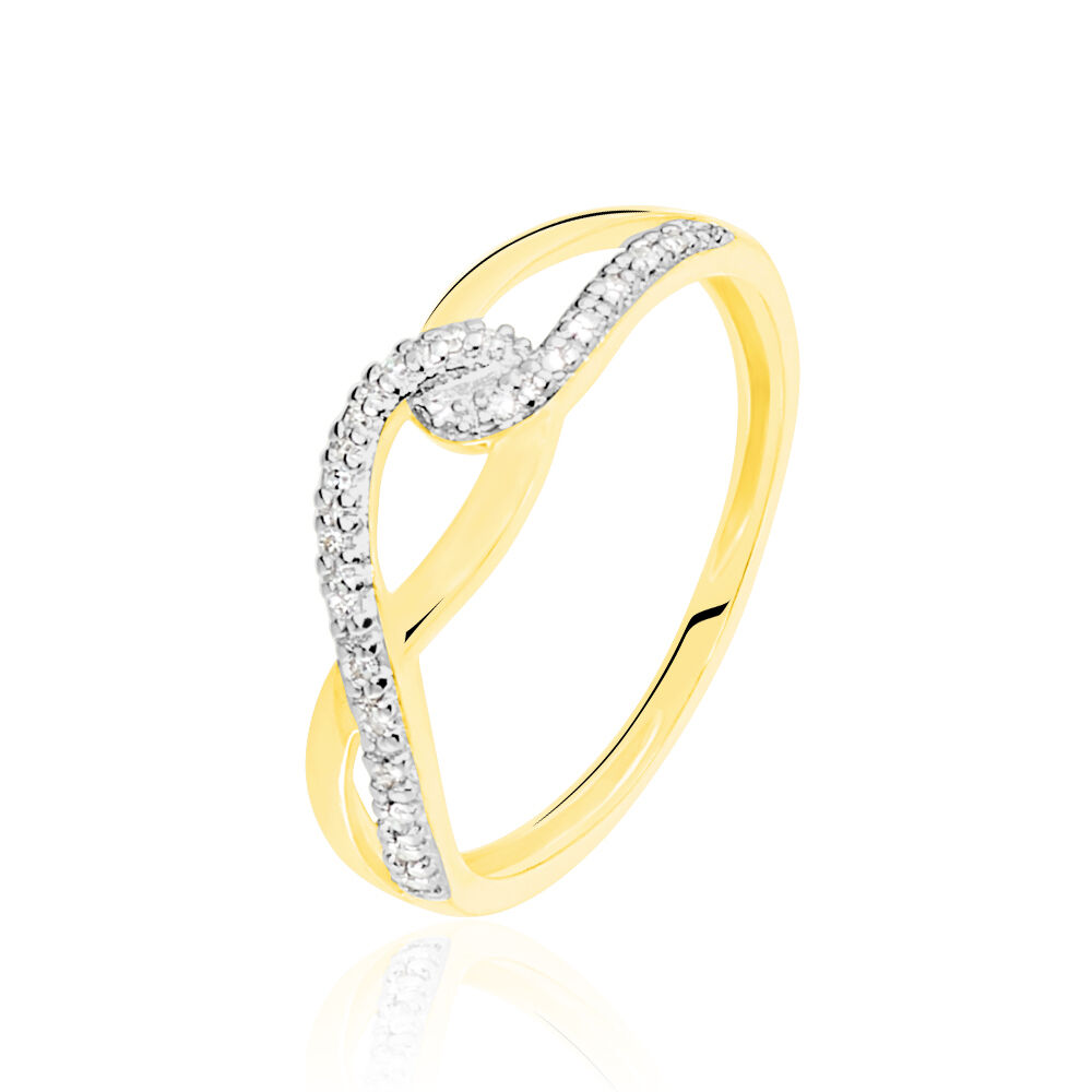 Bague Osanna Or Jaune Diamant - Bagues pierres pr&eacute;cieuses Femme | Marc Orian