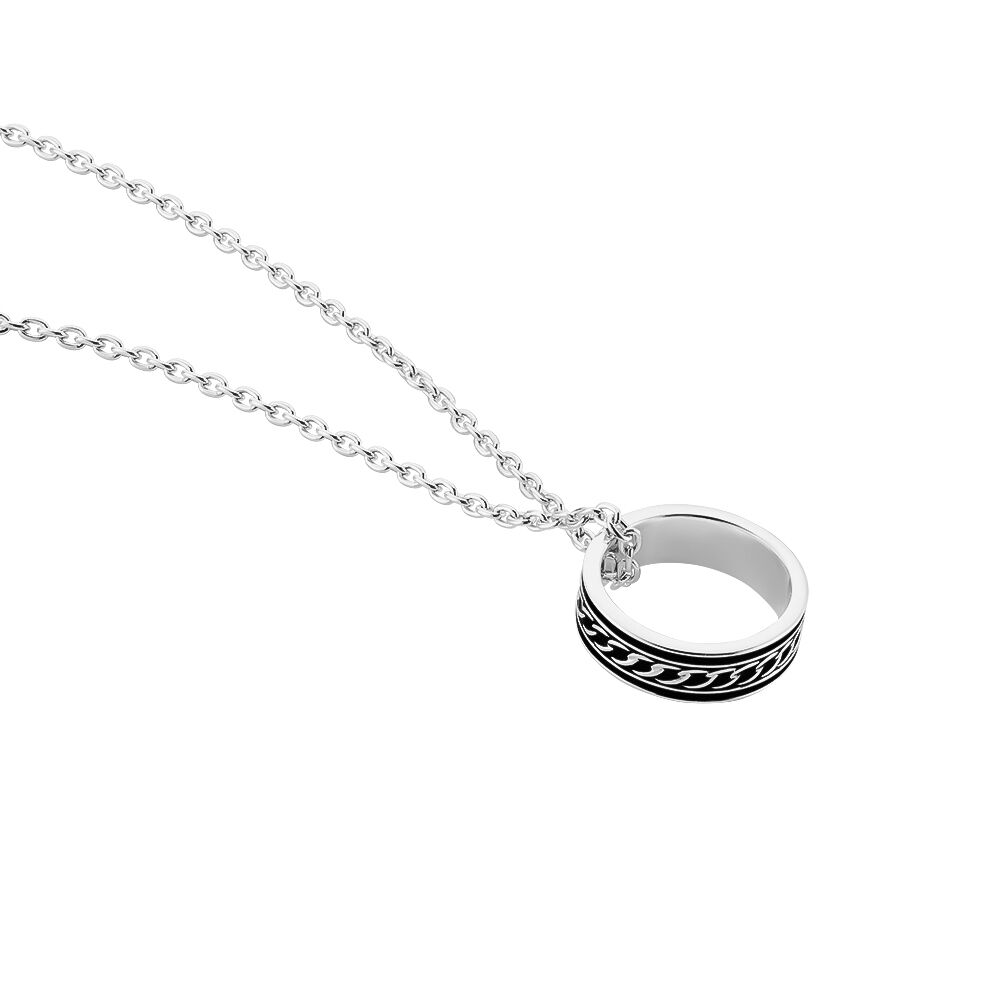 Collier Balthazar Argent Blanc - Colliers Homme | Marc Orian