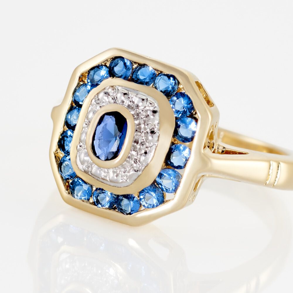 Bague Hans Plaqu&eacute; Or Oxyde Pierre - Bagues avec pierre Femme | Marc Orian