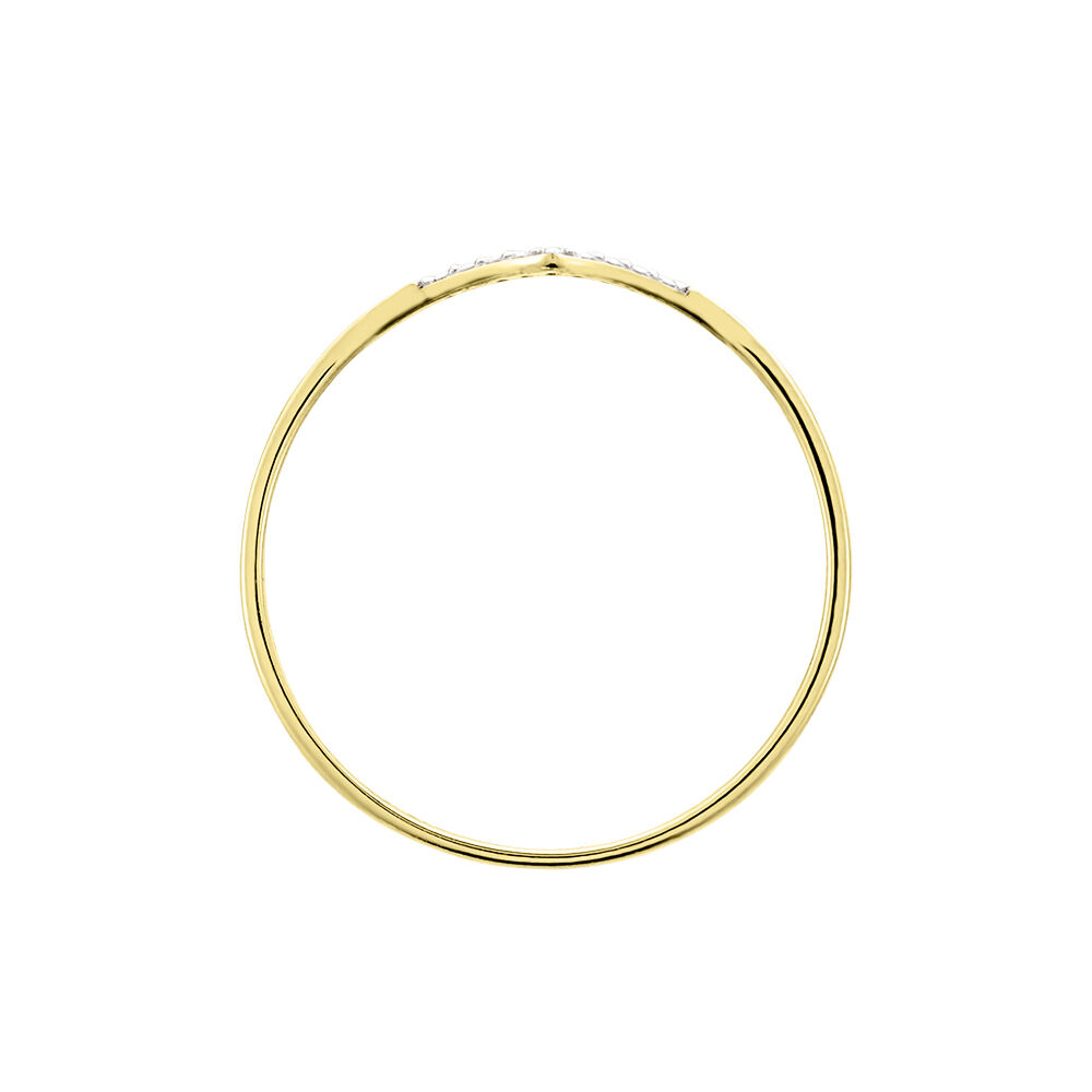 Bague Or Jaune Kaitlynn Diamant - Parures de mariage Femme | Marc Orian