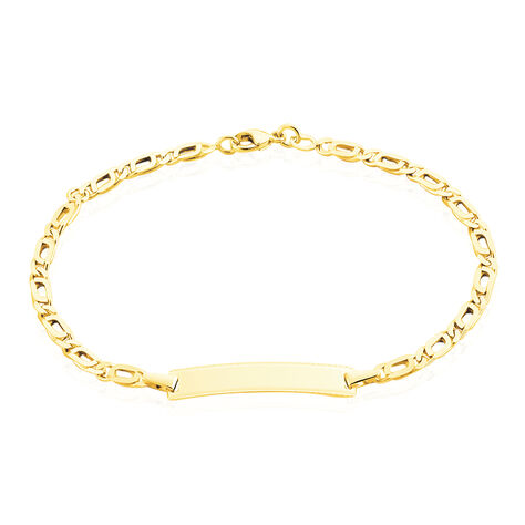 Bracelet Identité Fanelia Maille Marine Or Jaune - Gourmettes Enfant | Marc Orian