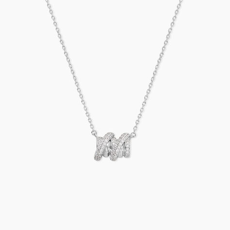 Collier Edna Argent Blanc Oxyde De Zirconium - Colliers avec pierres Femme | Marc Orian