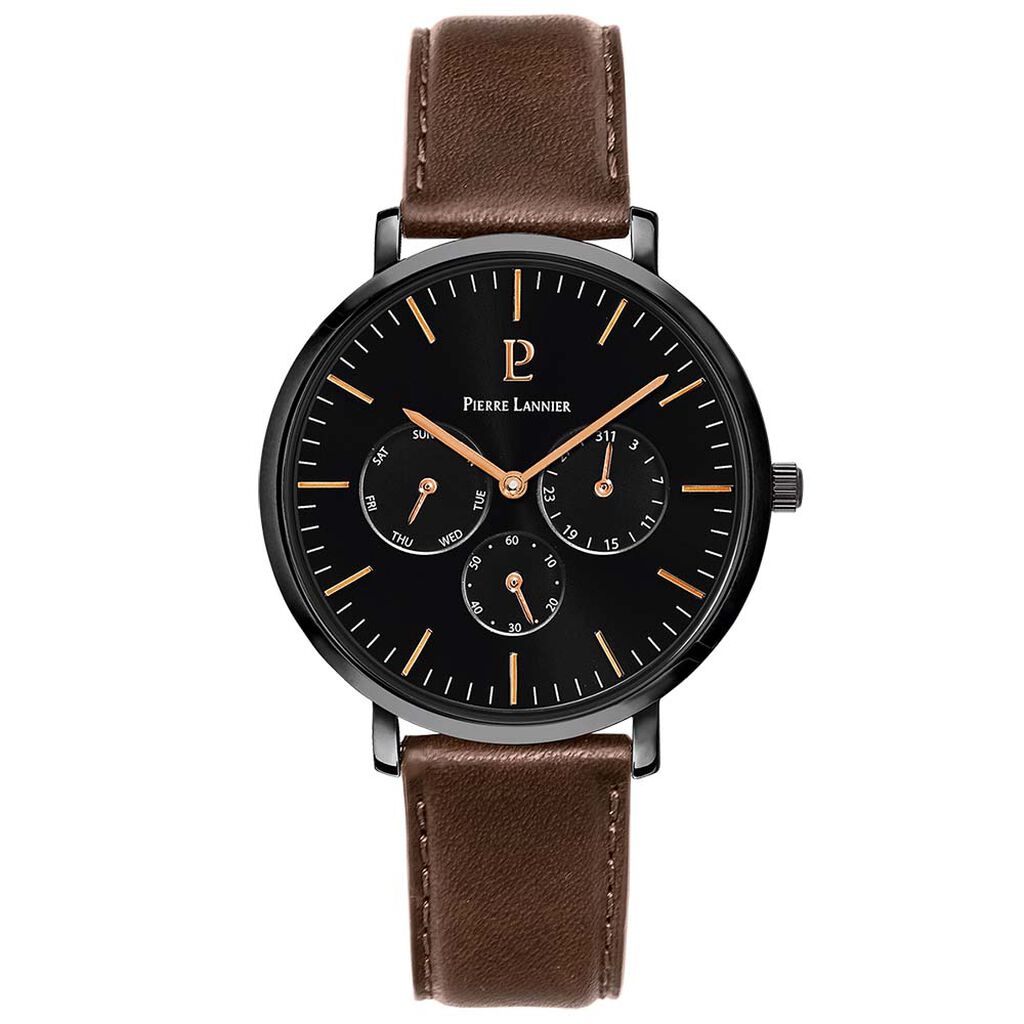 Montre Pierre Lannier Echo Noir - Montres classiques Homme | Marc Orian