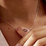 Collier Bella Or Blanc Diamant - Colliers avec pierres Femme | Marc Orian