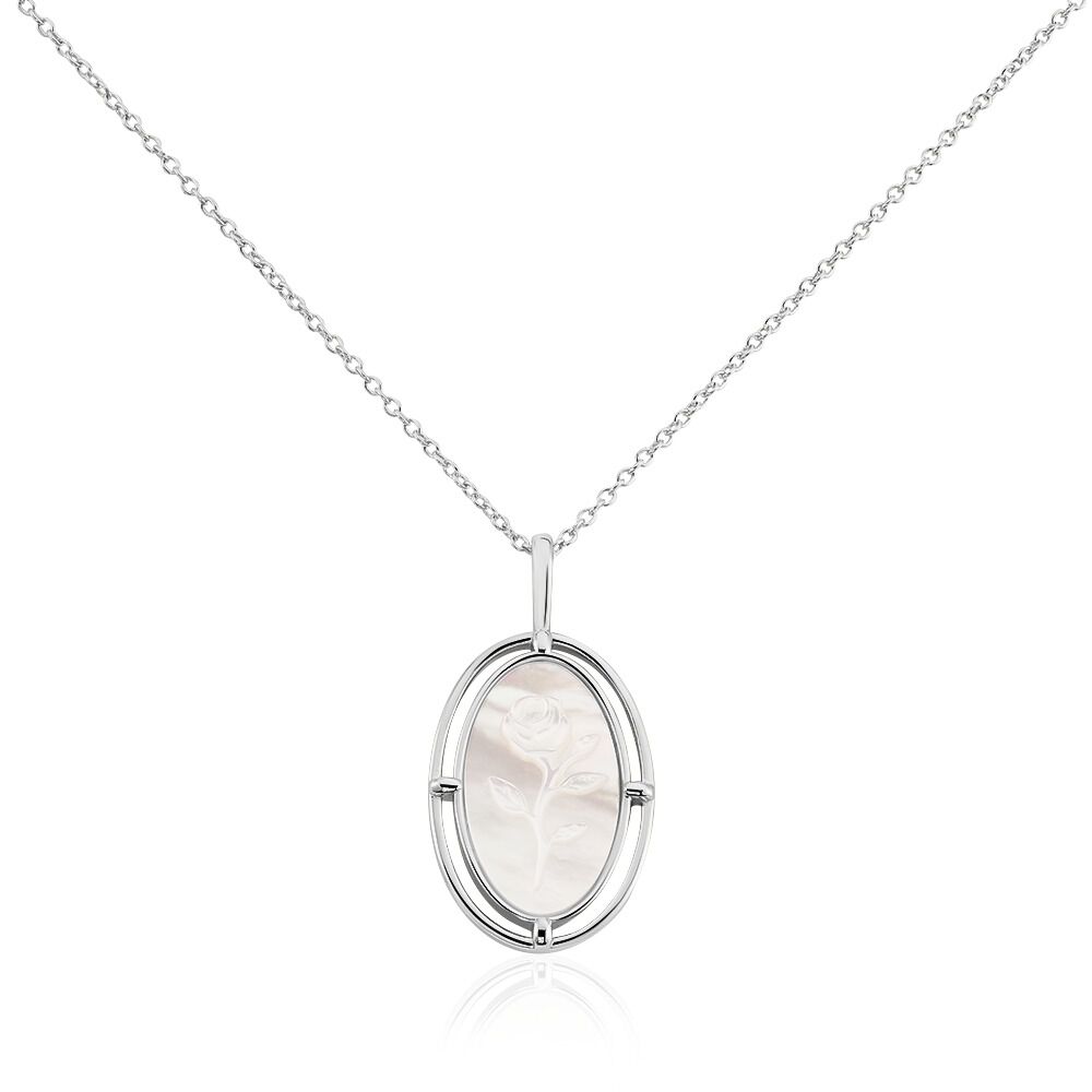 Collier Lilibeth Argent Blanc Nacre - Colliers avec pierres Femme | Marc Orian
