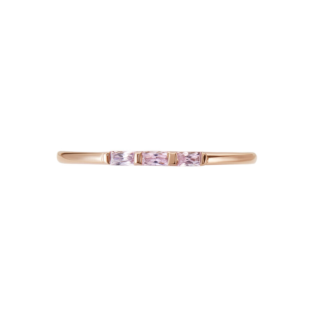 Bague Andrew Argent Rose Oxyde De Zirconium Rose - Bague fantaisie Femme | Marc Orian