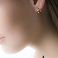 Créoles Dominae Or Jaune - Boucles d'oreilles Créoles Femme | Marc Orian