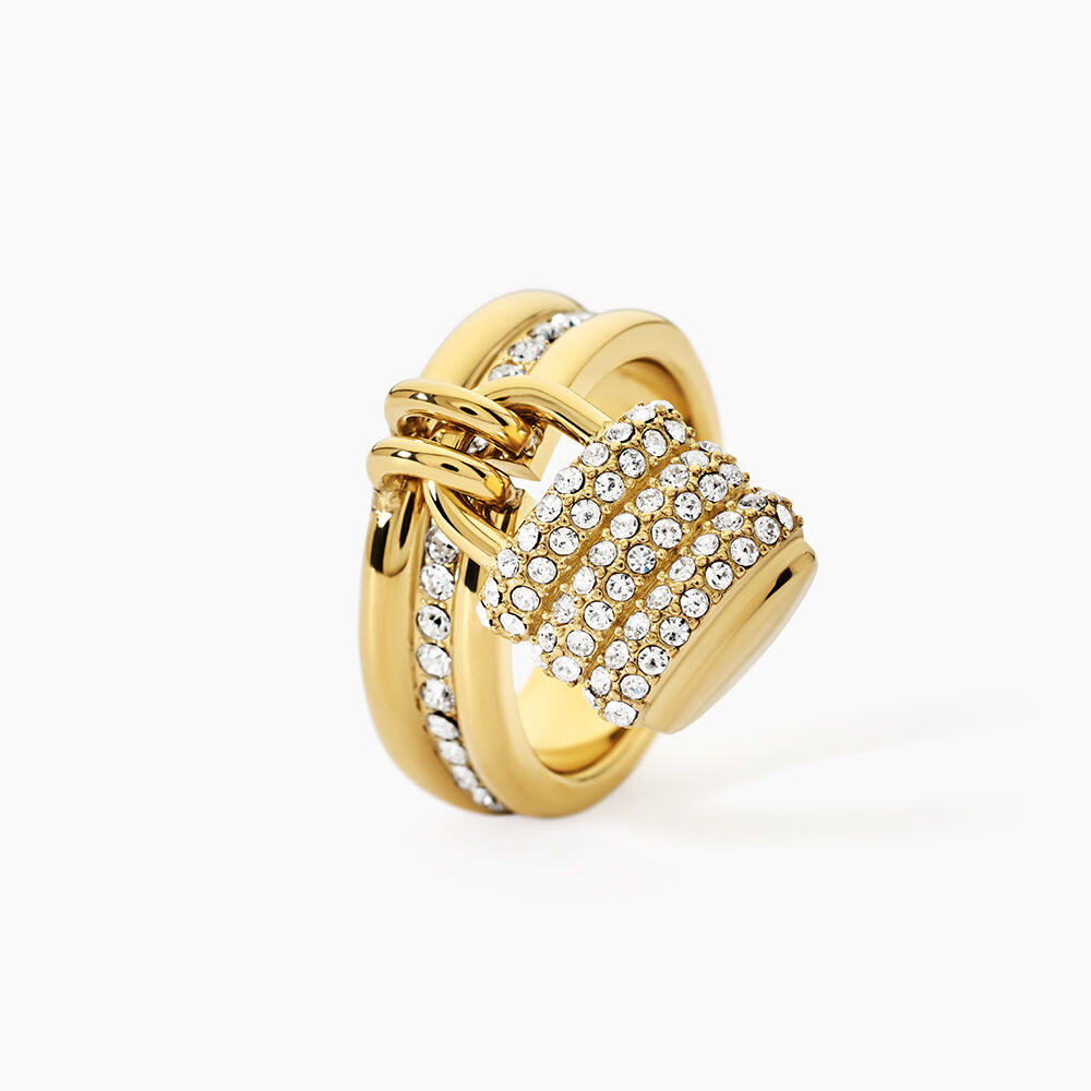 Bague Guess My Secret Acier Dor&eacute; Oxyde De Zirconium - Bijoux fantaisie Femme | Marc Orian