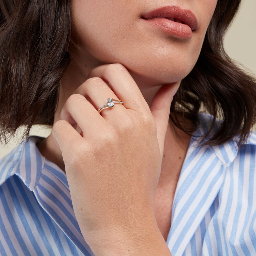 Bague Or Jaune Anja Topaze - Bagues pierres fines Femme | Marc Orian