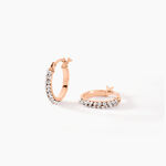 Cr&eacute;oles Sandrine Or Rose Strass - Cr&eacute;oles Femme | Marc Orian