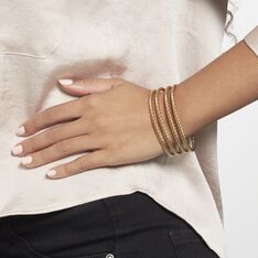 Jonc Ouvert Acier Doré Galaad - Bracelets jonc Femme | Marc Orian