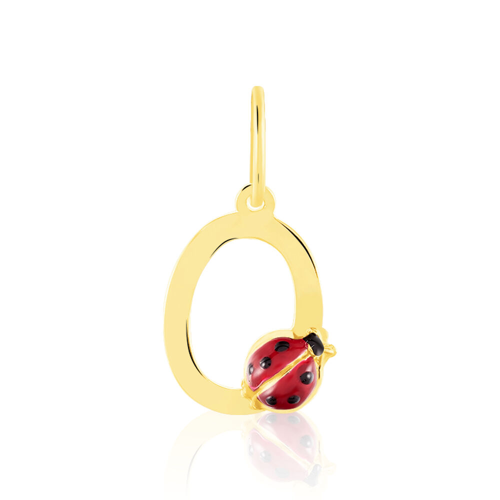 Pendentif Helidie Coccinelle Lettre Or Jaune - Pendentifs Enfant | Marc Orian