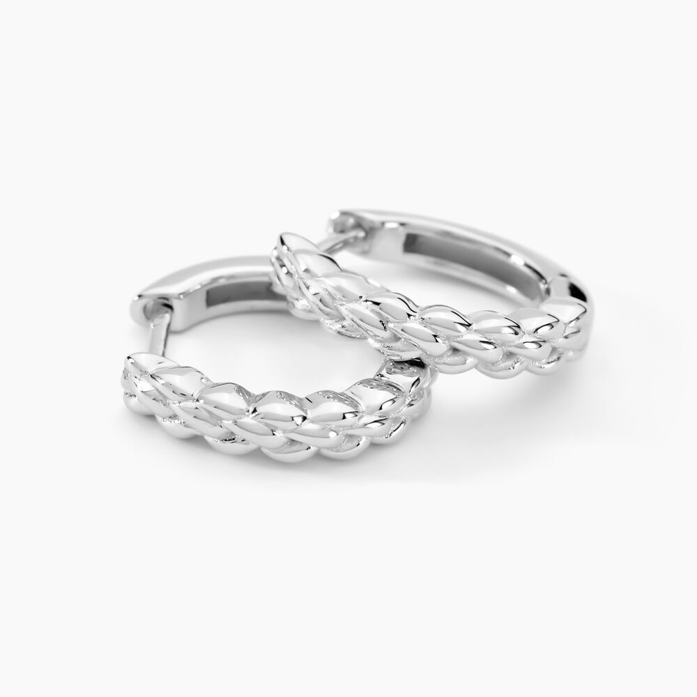 Créoles Toula Argent Blanc - Créoles Femme | Marc Orian