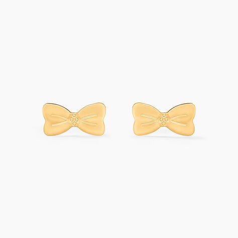 Boucles D'oreilles Puces Evonne Noeud Or Jaune - Puces Enfant | Marc Orian