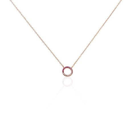 Collier Neptunus Argent Rose Oxyde De Zirconium - Colliers avec pierres Femme | Marc Orian