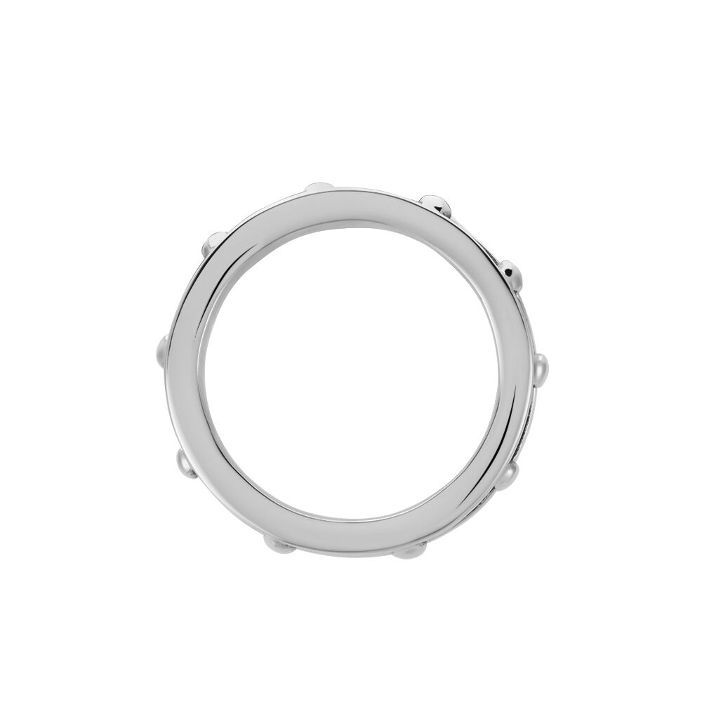 Bague Acier Blanc Ghislain - Bagues grosses Homme | Marc Orian