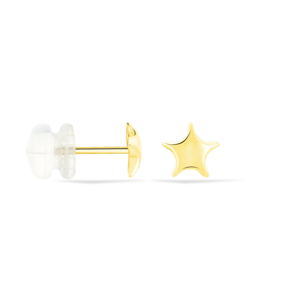 Boucles D'oreilles Puces Alphonsine Etoile Or Jaune - Puces Femme | Marc Orian