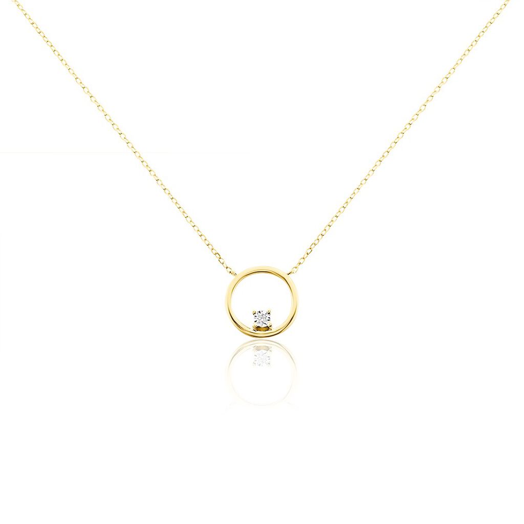 Collier Cornioa Or Jaune Diamant - Colliers avec pierres Femme | Marc Orian