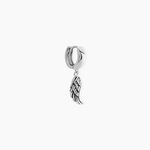Cr&eacute;ole Unitaire Argent Blanc Elias - Piercings d'oreilles Homme | Marc Orian
