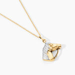 Pendentif Hillel Cheval Or Bicolore - Pendentifs Famille | Marc Orian
