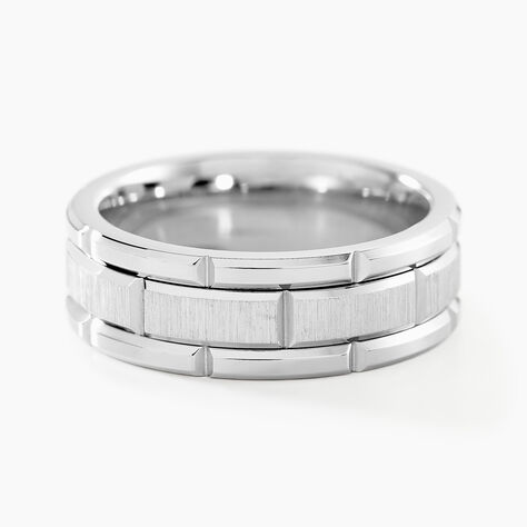 Bague Lark Acier Argenté - Bagues grosses Homme | Marc Orian