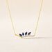 Collier Navette Or Jaune Saphir Diamant - Colliers avec pierres Femme | Marc Orian