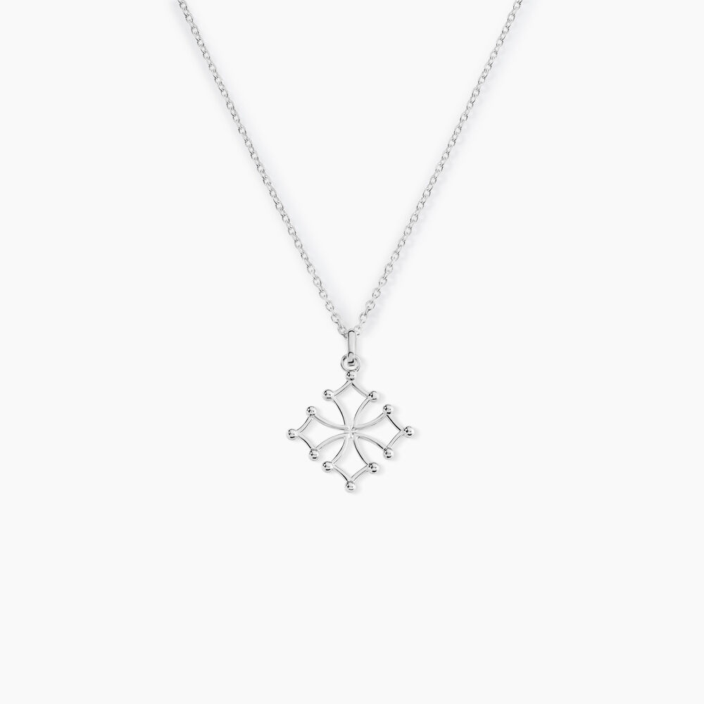Pendentif Dajo Argent Blanc - Bijoux fantaisie Famille | Marc Orian